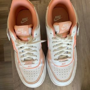 washed coral air force ones